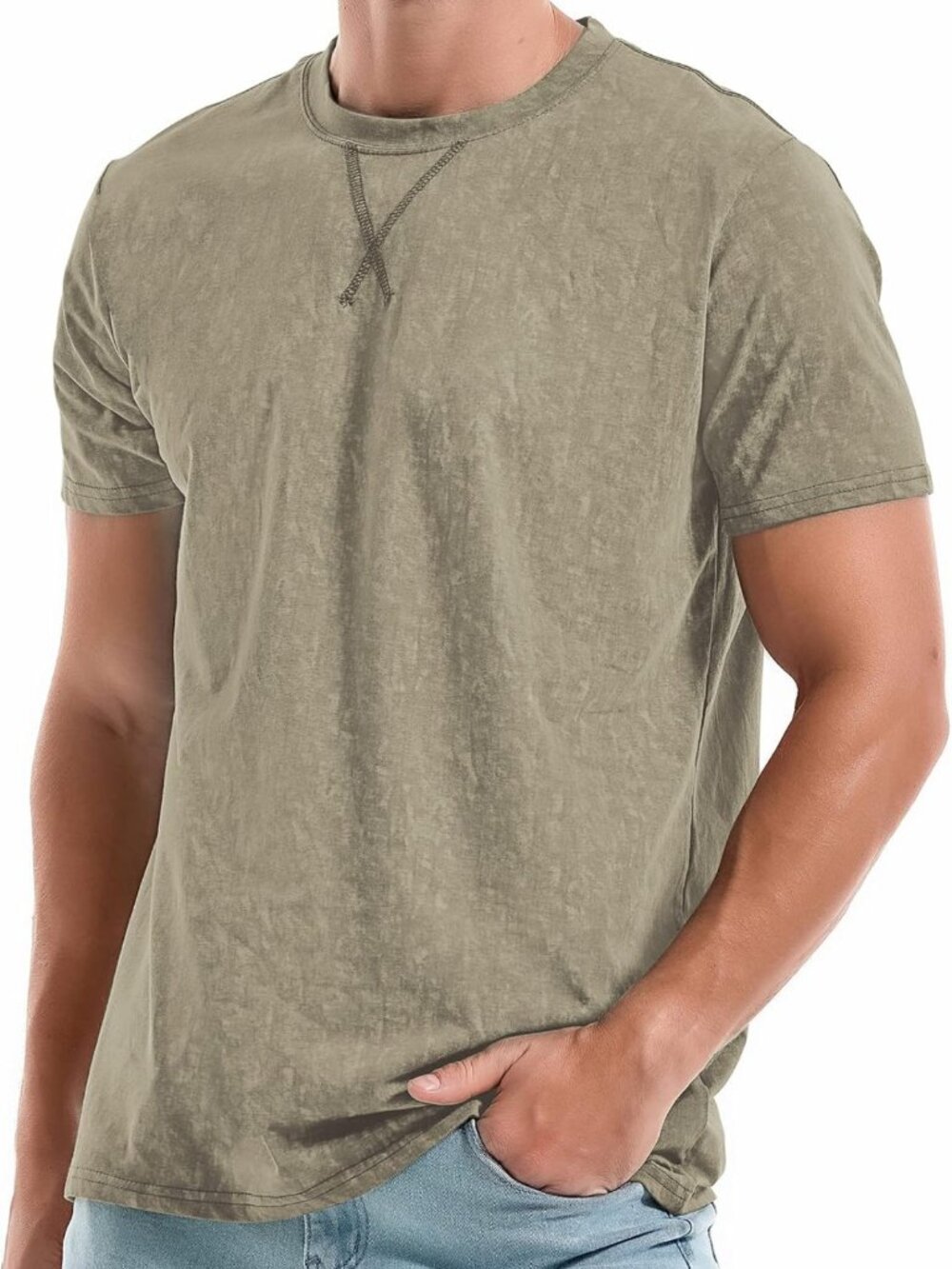 Premium Cotton Crew Neck T-Shirts for Men, Sizes S-4XL, Soft & Comfortable Tees